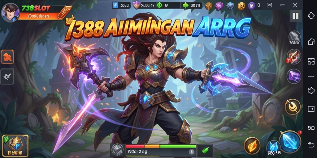 Tampilan atraktif gameplay ARPG di 738SLOT yang mendebarkan.