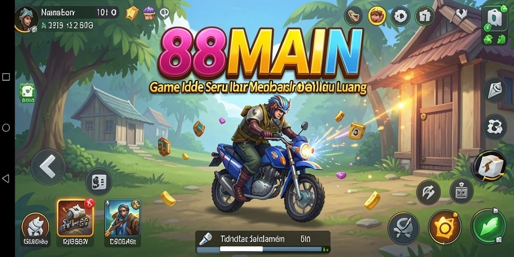 Tampilan gameplay 88MAIN yang menarik dan santai.