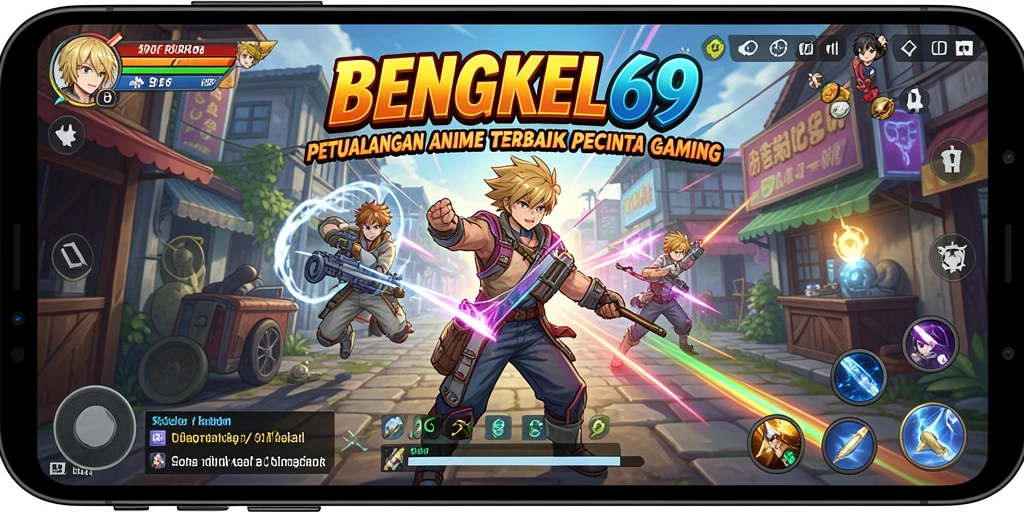 Gameplay mendebarkan di BENGKEL69 dengan karakter Anime unik.