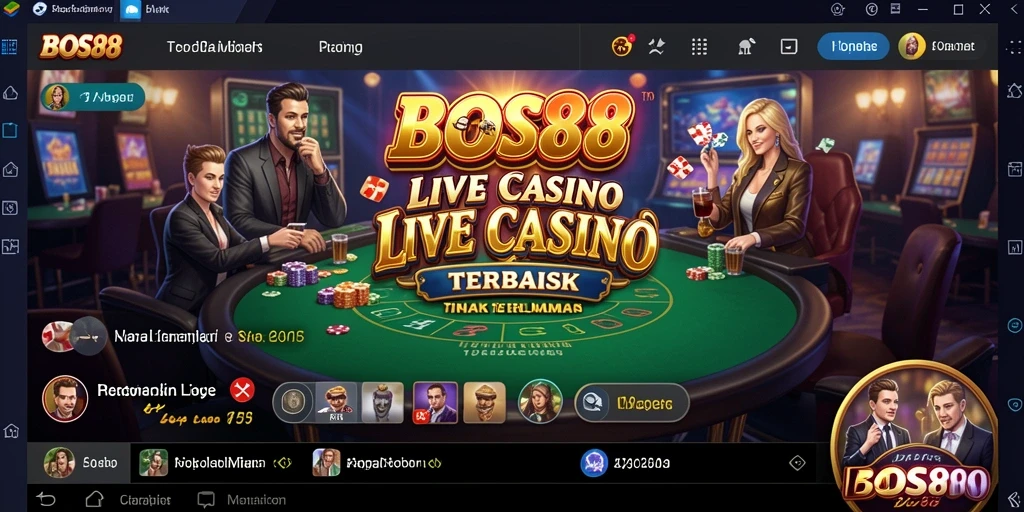 Gameplay seru dari BOS88 dengan dealer langsung.