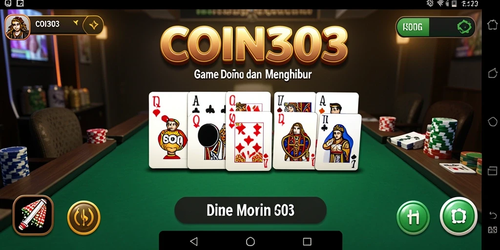 Tampilan gameplay COIN303 yang seru dan mendebarkan.