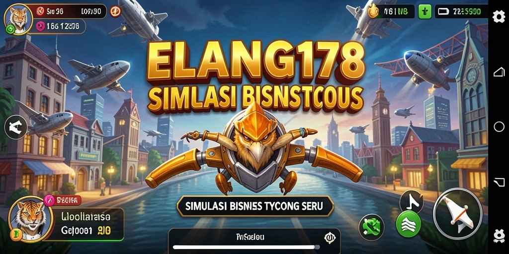 Tampilan gameplay dinamis ELANG178 dalam simulasi bisnis yang menarik.