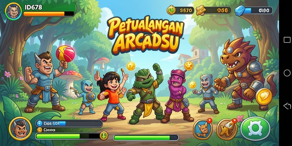Tampilan gameplay seru dan penuh aksi dari ID678.