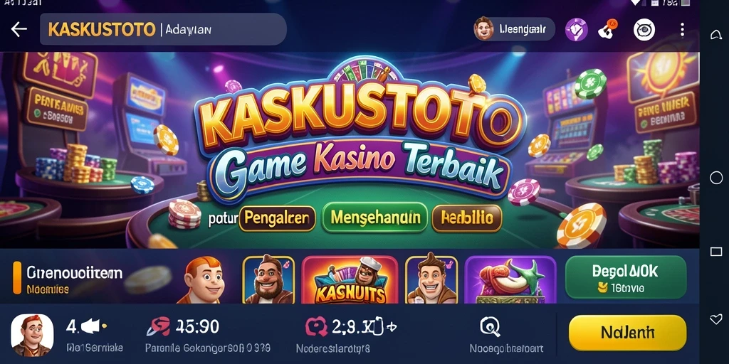 Tampilan menarik saat bermain KASKUSTOTO dengan suasana Kasino.