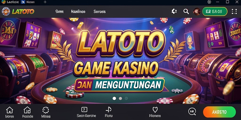Screenshot LATOTO menunjukkan gameplay yang menawan dan interaktif di Kasino.