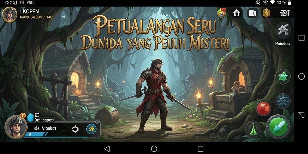 Screenshot LKOPEN menampilkan eksplorasi di alam liar yang menakjubkan.