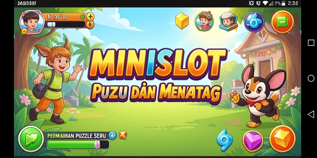 Screenshot MINISLOT menampilkan gameplay menarik dan penuh warna.