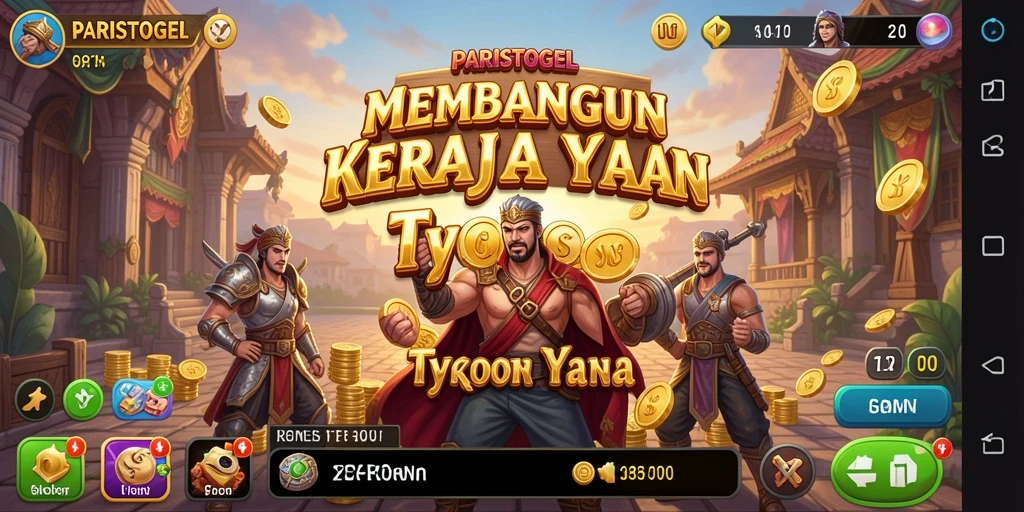 Screenshot gameplay Tycoon PARISTOGEL yang seru dan menantang.