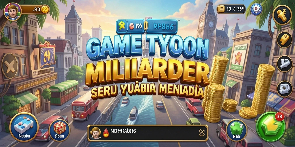 Screenshot gameplay RP886 yang menampilkan momen sukses membangun bisnis.