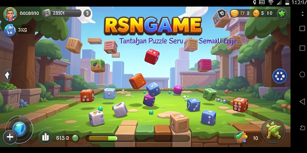 Tangkapan layar gameplay RSNGAME menampilkan tantangan Puzzle yang menarik.