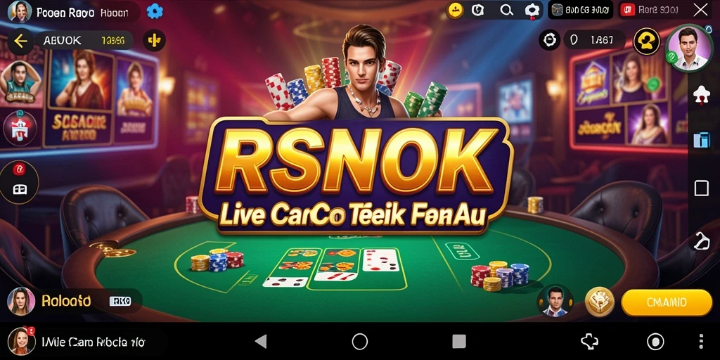 Tampilan gameplay seru di RSNOK dengan dealer langsung.