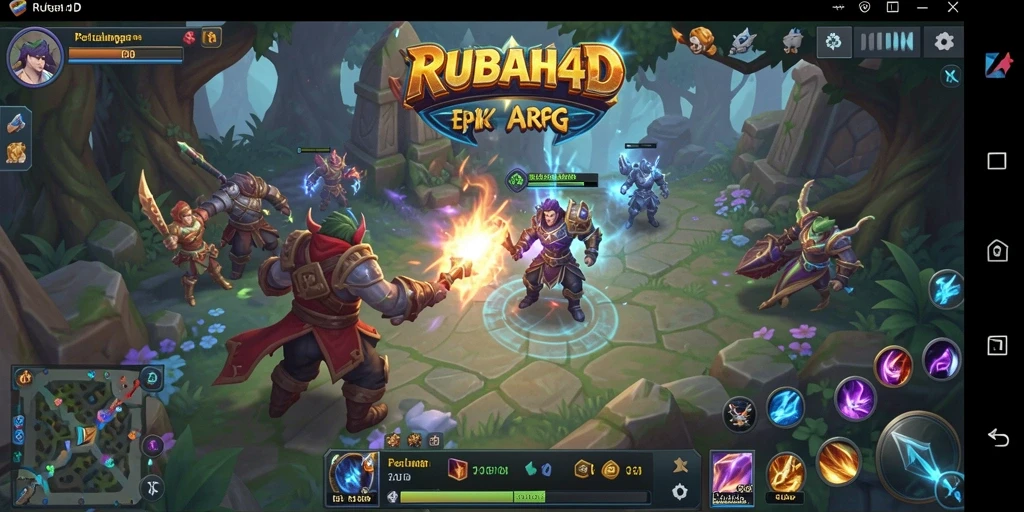 Screenshot gameplay <strong>RUBAH4D</strong> menampilkan pertarungan seru dan grafis yang menakjubkan.