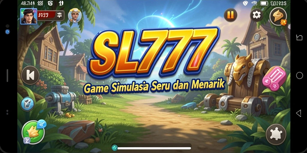 Tampilan gameplay SL777 yang menarik dan penuh warna.