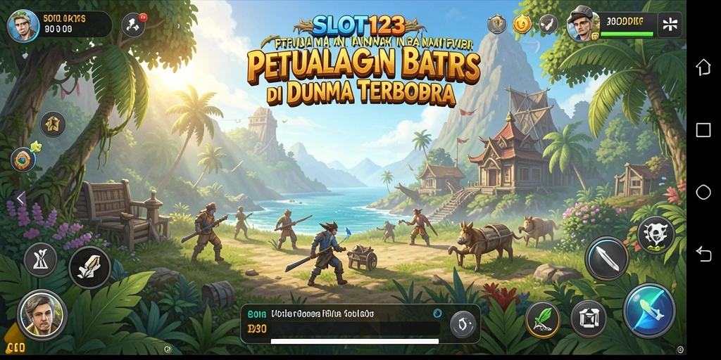 Screenshot menampilkan gameplay <strong>SLOT123</strong> dalam dunia terbuka yang menawan.