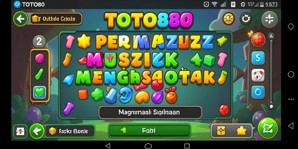 Tampilan gameplay menantang dari TOTO80 yang penuh teka-teki.