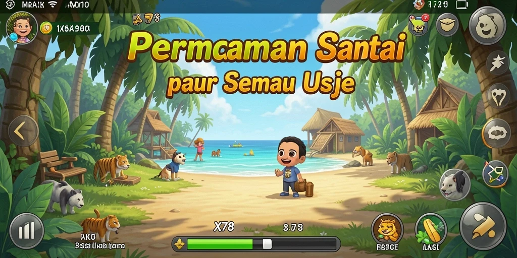 Tangkapan layar dari gameplay X78 yang mengasyikkan.